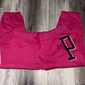 PINK Victoria's Secret Bold Pink Joggers